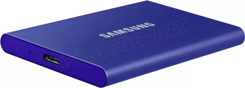 Photo de Disque SSD NVMe externe Samsung T7 - 2To  (Bleu)