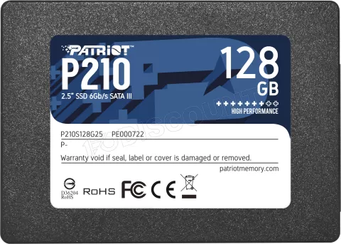 Photo de Disque SSD Patriot P210 128Go - S-ATA 2,5"