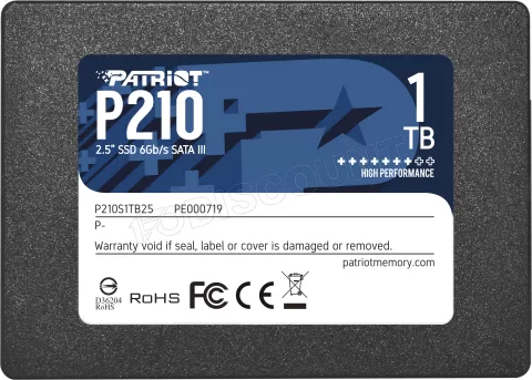 Photo de Disque SSD Patriot P210 1To - S-ATA 2,5"