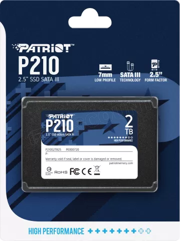 Photo de Disque SSD Patriot P210 2To  - S-ATA 2,5"
