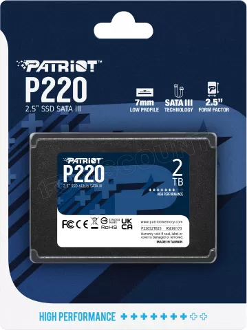 Photo de Disque SSD Patriot P220 2To  - S-ATA 2,5"