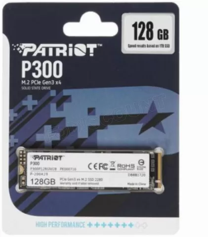 Photo de Disque SSD Patriot P300 128Go - M.2 NVMe Type 2280