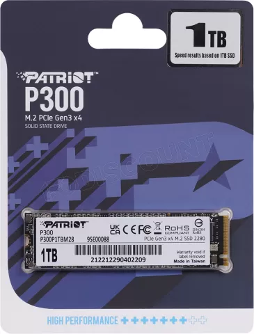 Photo de Disque SSD Patriot P300 1To  - M.2 NVMe Type 2280