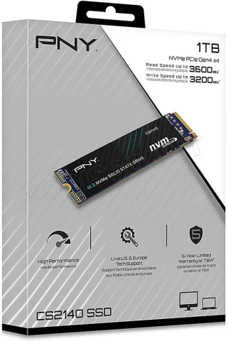 Photo de Disque SSD PNY CS2140 1To  - M.2 NVMe Type 2280