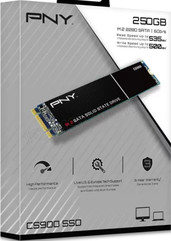Photo de Disque SSD PNY CS900 250Go - SATA M.2 Type 2280