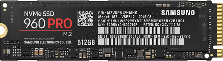 Disque SSD Samsung 960 Pro 512 Go M.2 NVME Type 2280 a prix bas
