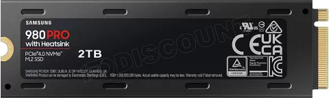 Photo de Disque SSD Samsung 980 Pro 2To  avec dissipateur - NVMe M.2 Type 2280