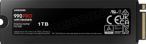 Photo de Disque SSD Samsung 990 Pro 1To avec dissipateur - NVMe M.2 Type 2280