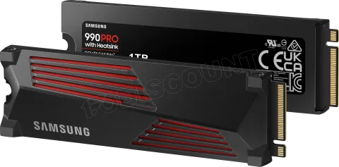 Photo de Disque SSD Samsung 990 Pro 2To  avec dissipateur - NVMe M.2 Type 2280