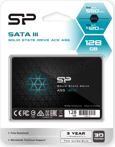 Photo de Disque SSD Silicon Power Ace A55 128Go - S-ATA 2,5"