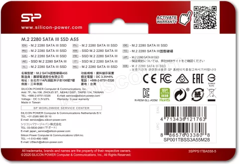 Photo de Disque SSD Silicon Power Ace A55 1To  - S-ATA M.2 Type 2280