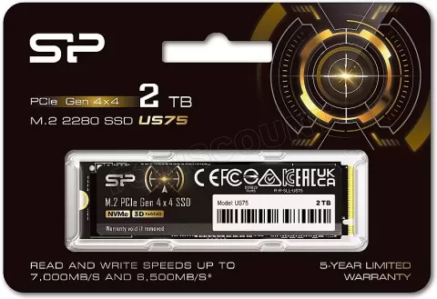 Photo de Disque SSD Silicon Power US75 2To - NVMe M.2 Type 2280