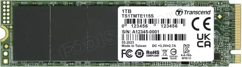 Photo de Disque SSD Transcend 115S 1To - M.2 NVMe Type 2280