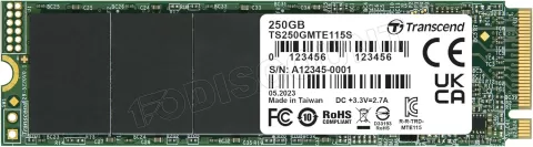 Photo de Disque SSD Transcend 115S 250Go - M.2 NVMe Type 2280