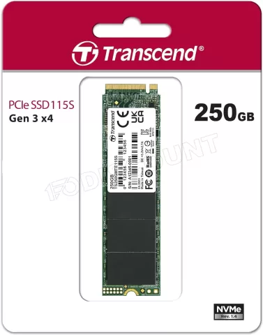 Photo de Disque SSD Transcend 115S 250Go - M.2 NVMe Type 2280
