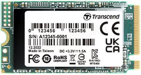 Photo de Disque SSD Transcend MTE400S 2To - M.2 NVMe Type 2242