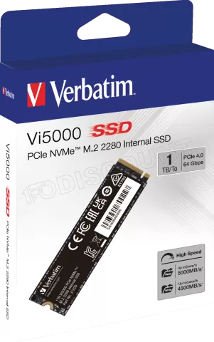 Photo de Disque SSD Verbatim Vi5000 1To - NVMe M.2 Type 2280