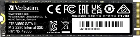Photo de Disque SSD Verbatim Vi560 S3 2To - S-ATA M.2 Type 2280