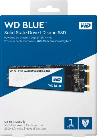 Photo de Disque SSD Western Digital Blue 1To  - S-ATA M.2 Type 2280