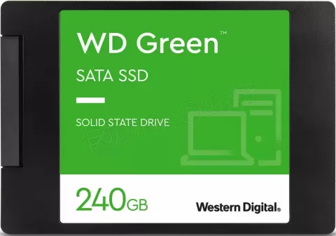 Photo de Disque SSD Western Digital Green 240Go - S-ATA 2,5"