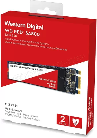 Photo de Disque SSD Western Digital Red SA500 NAS 2To  - S-ATA M.2 Type 2280