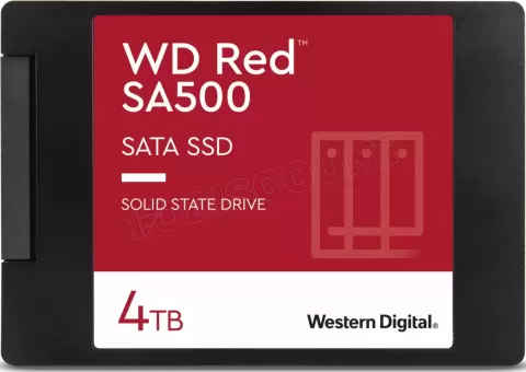 Photo de Disque SSD Western Digital Red SA500 NAS 4To  - S-ATA 2,5"