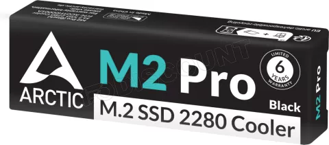 Photo de Dissipateur thermique pour SSD M.2 2280 Arctic M2 Pro (Noir)