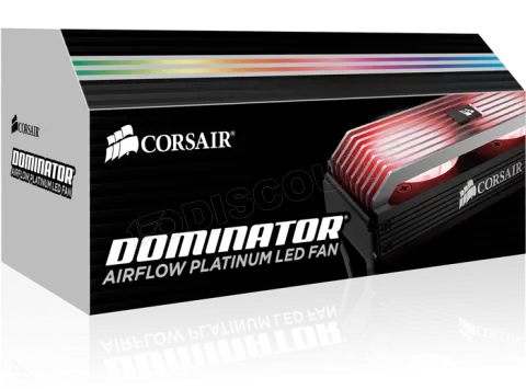Photo de Double Ventilateur pour mémoire Corsair Dominator Platinum Airflow RGB (Noir)