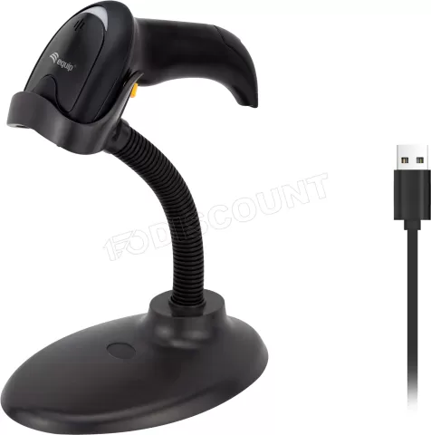 Photo de Douchette Lecteur de codes-barres USB 2D Equip avec support