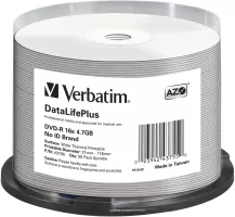 Photo de DVD-R Verbatim DataLifePlus 4.7Go (Spindle de 50)