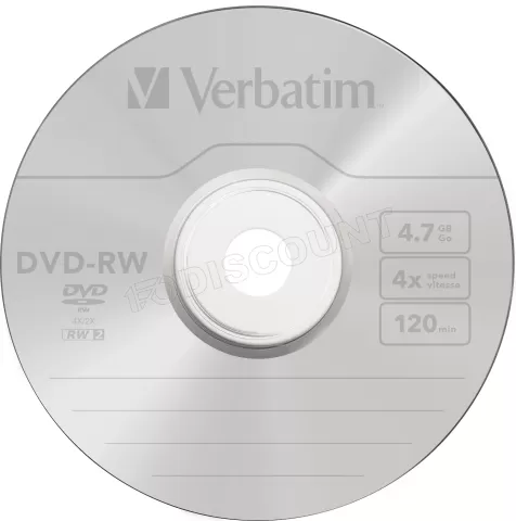Photo de DVD-RW Verbatim 4x 4,7Go (Spindle de 25)