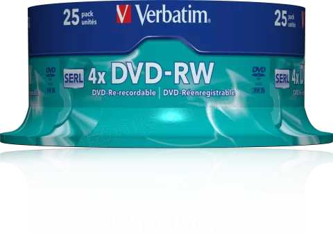 Photo de DVD-RW Verbatim 4x 4,7Go (Spindle de 25)