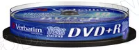Photo de DVD+R Verbatim 4,7 Go (Spindle de 10)
