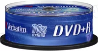 Photo de DVD+R Verbatim 4,7 Go (Spindle de 25)