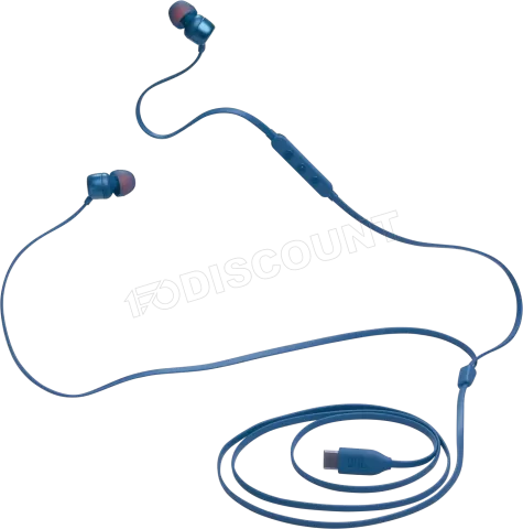 Photo de Ecouteurs filaires JBL Tune 310C USB-C (Bleu)