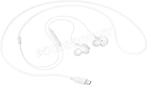 Ecouteurs intra-auriculaires avec micro Samsung Tuned by AKG USB Type-C ( Blanc) à prix bas