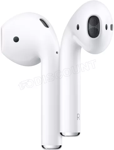 Photo de Ecouteurs intra-auriculaires san fil avec micro Apple Airpods 2 (Blanc)
