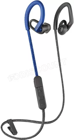 Photo de Ecouteurs Micro Bluetooth Plantronics BackBeat Fit 350 (Gris/Bleu)
