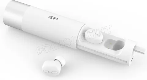 Photo de Ecouteurs sans fil avec micro Silicon Power Blast Plug BP81 (Blanc)