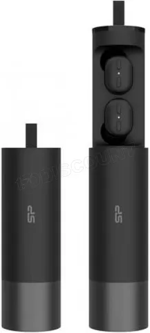 Photo de Ecouteurs sans fil avec micro Silicon Power Blast Plug BP81 (Noir)