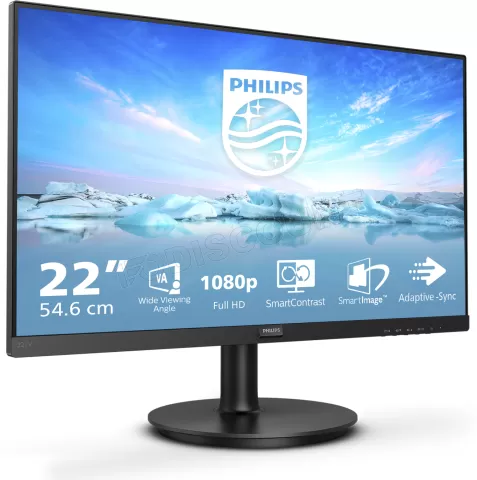 Photo de Ecran 22" Philips 221V8 Full HD (Noir)