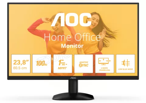 Photo de Ecran 24" AOC Basic B3 24B35HM2 Full HD 100Hz (Noir)