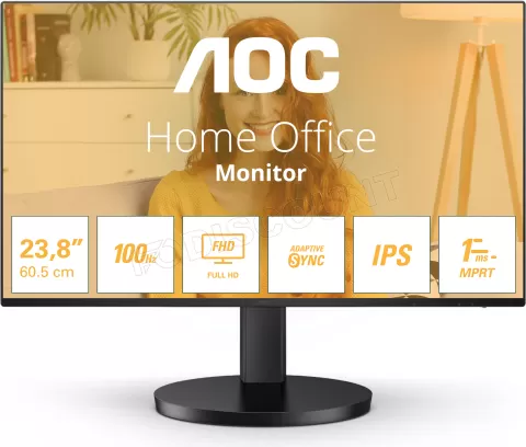 Photo de Ecran 24" AOC Basic B3 24B3HA2 Full HD 120Hz (Noir)