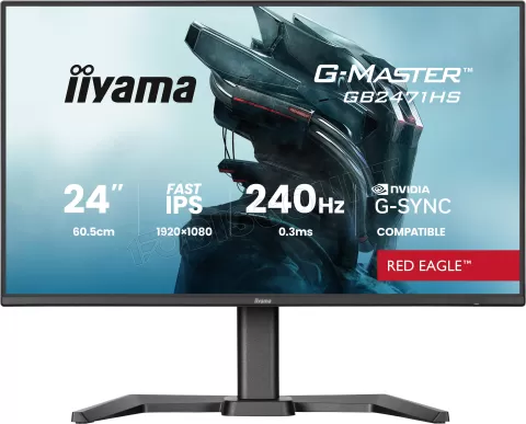 Photo de Ecran 24" Iiyama G-Master Red Eagle GB2471HS-B1 Full HD 240Hz (Noir)
