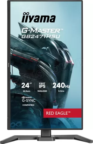 Photo de Ecran 24" Iiyama G-Master Red Eagle GB2471HSU-B1 Full HD 240Hz (Noir)