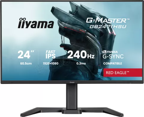 Photo de Ecran 24" Iiyama G-Master Red Eagle GB2471HSU-B1 Full HD 240Hz (Noir)
