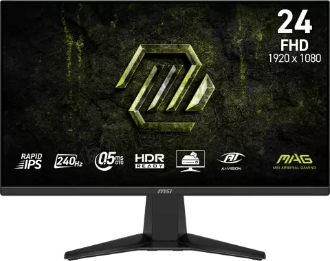 Photo de Ecran 24" MSI Mag 245F X24 Full HD 240Hz (Noir)