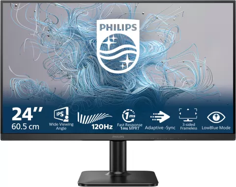 Photo de Ecran 24" Philips 24E2N1110/00 Full HD 120Hz (Noir)