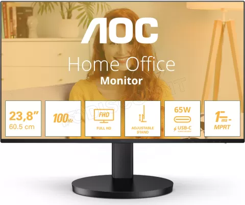 Photo de Ecran 27" AOC Basic B3 Q27B3CF2 Quad HD 100Hz (Noir)