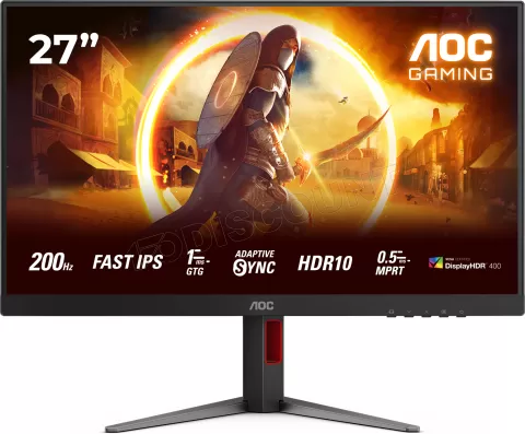 Photo de Ecran 27" AOC Gaming G4 27G4HX Full HD 180Hz (Noir)